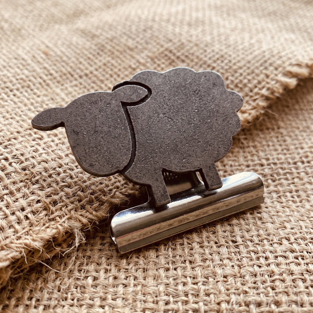 Metal Bulldog Clip SHEEP