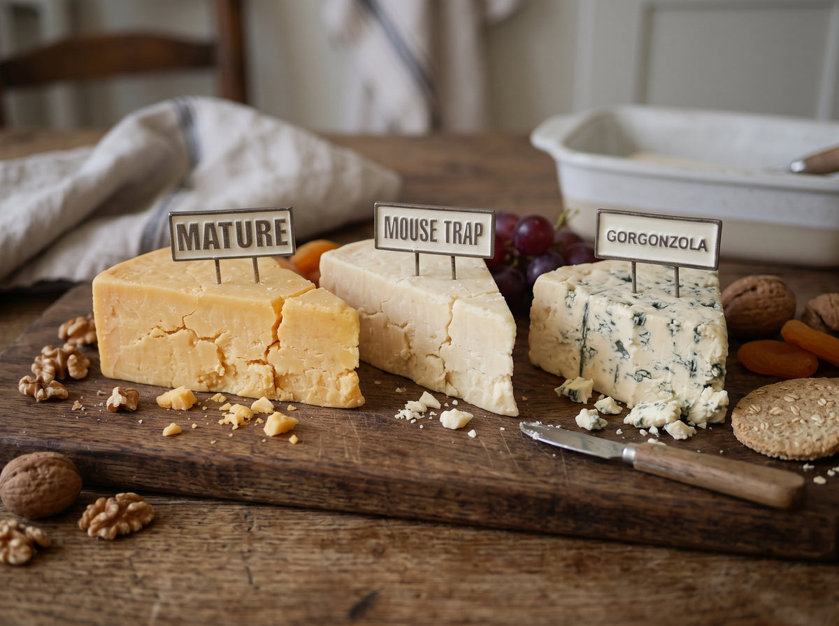 Metal Cheese Food Pin MATURE