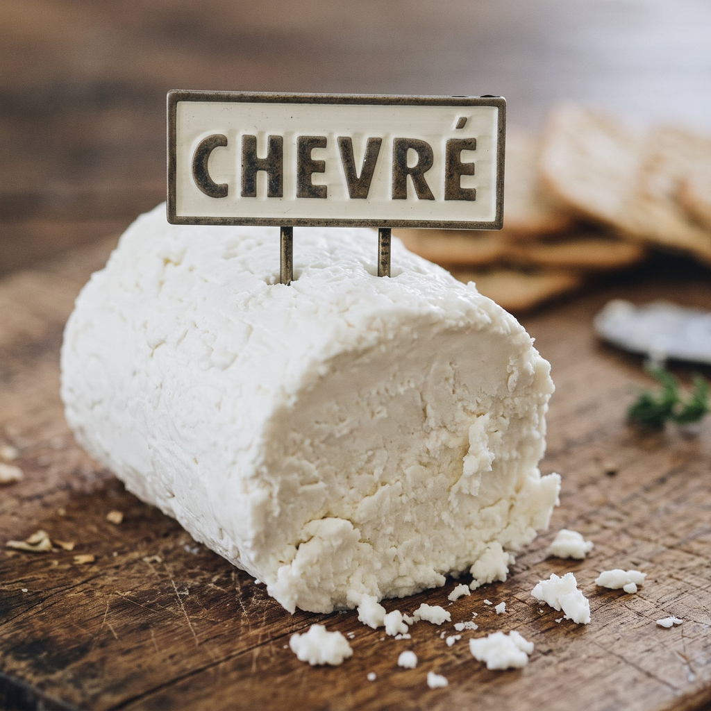 Metal Cheese Food Pin CHEVRE