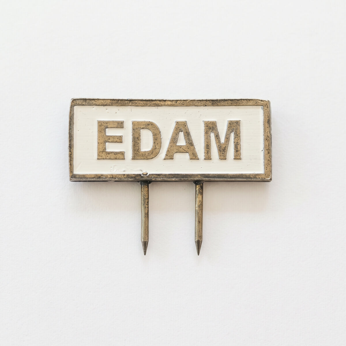 Metal Cheese Food Pin EDAM
