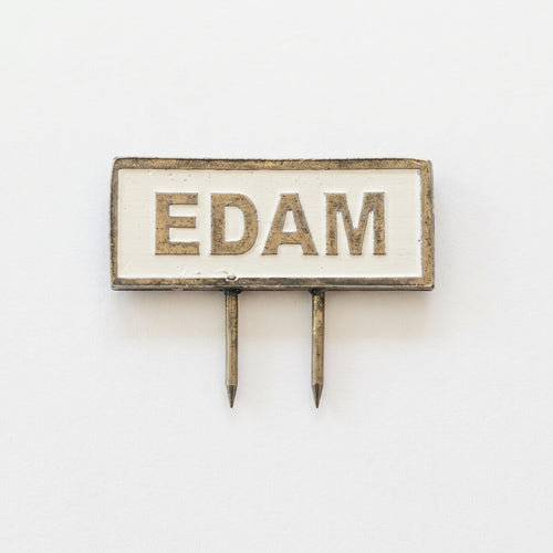 Metal Cheese Food Pin EDAM