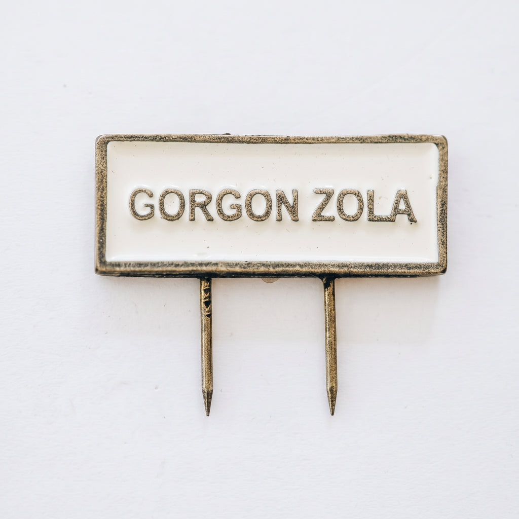 Metal Cheese Food Pin GORGONZOLA