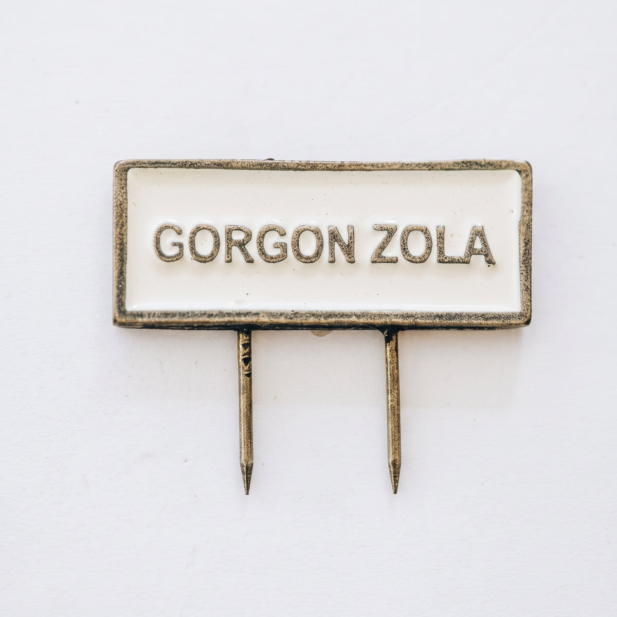 Metal Cheese Food Pin GORGONZOLA