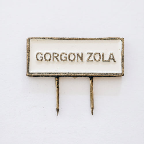 Metal Cheese Food Pin GORGONZOLA
