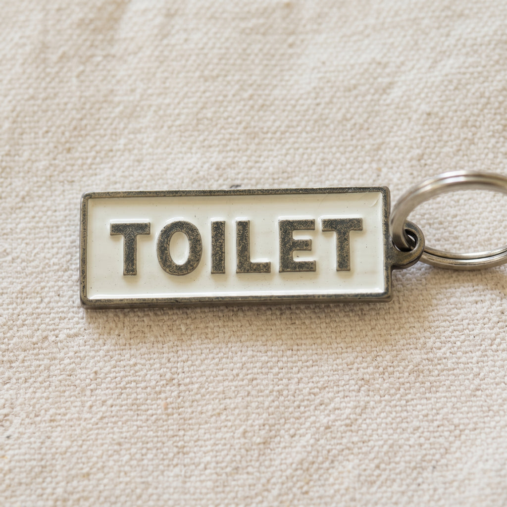 Metal Key Ring TOILET