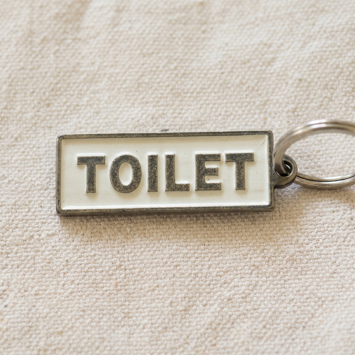 Metal Key Ring TOILET
