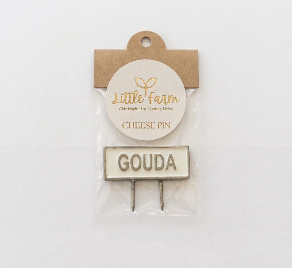 Metal Cheese Food Pin EDAM