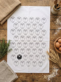 Cotton Tea Towel BLACK SHEEP