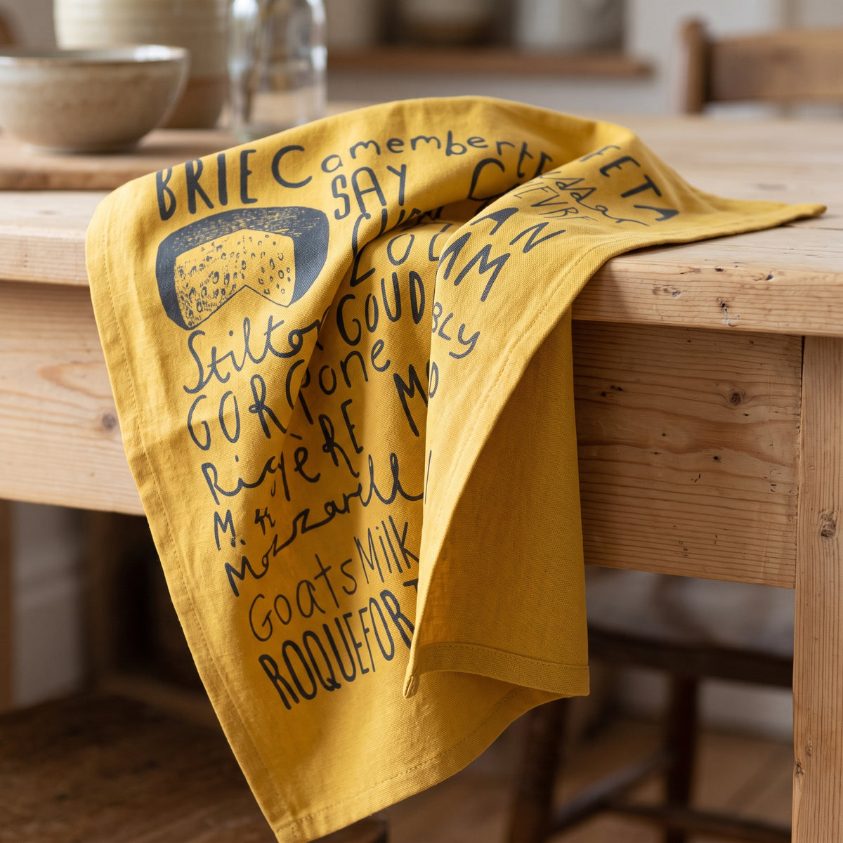 Cotton Tea Towel SAY CHEESE